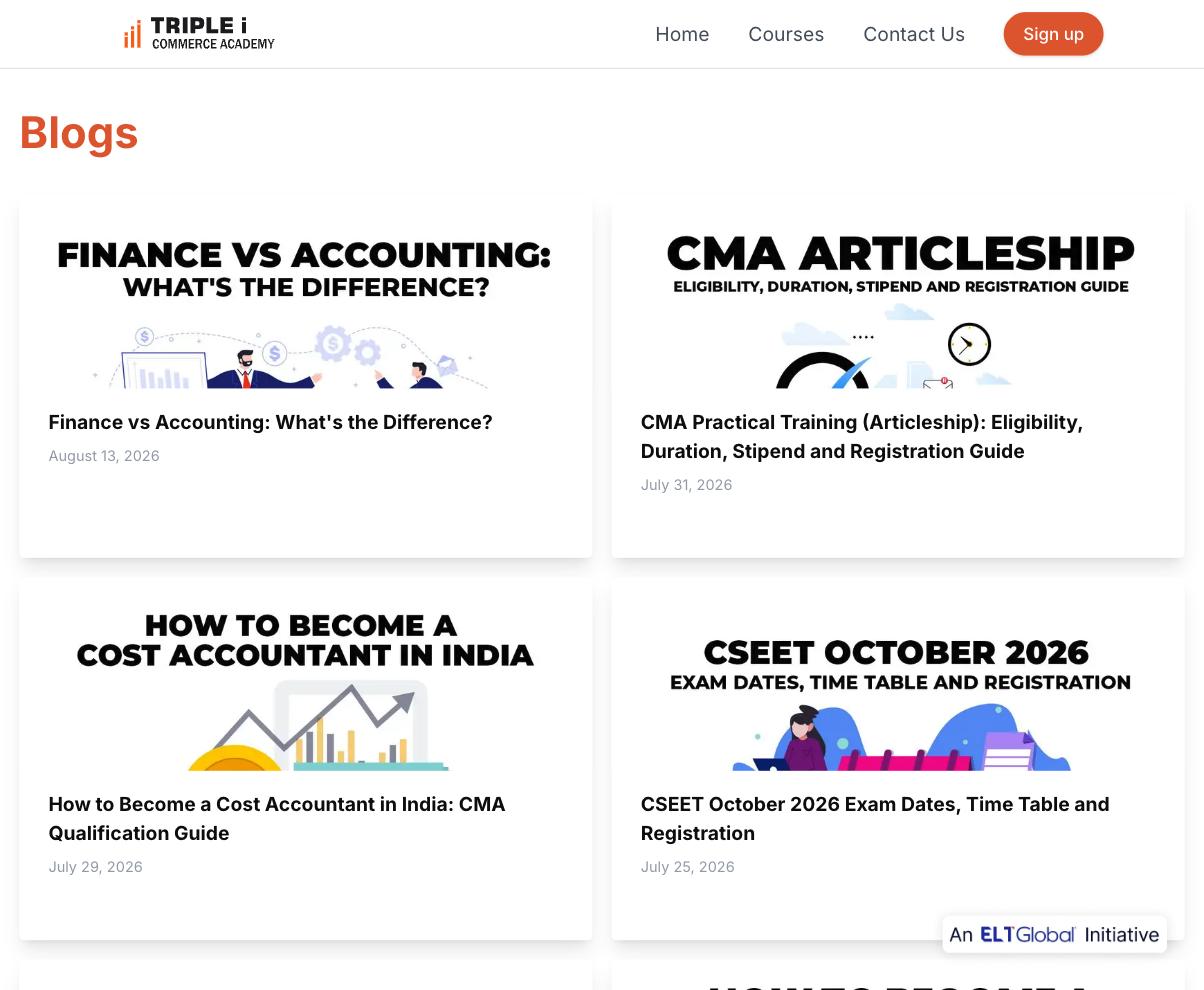 Triple i Blog: screenshot